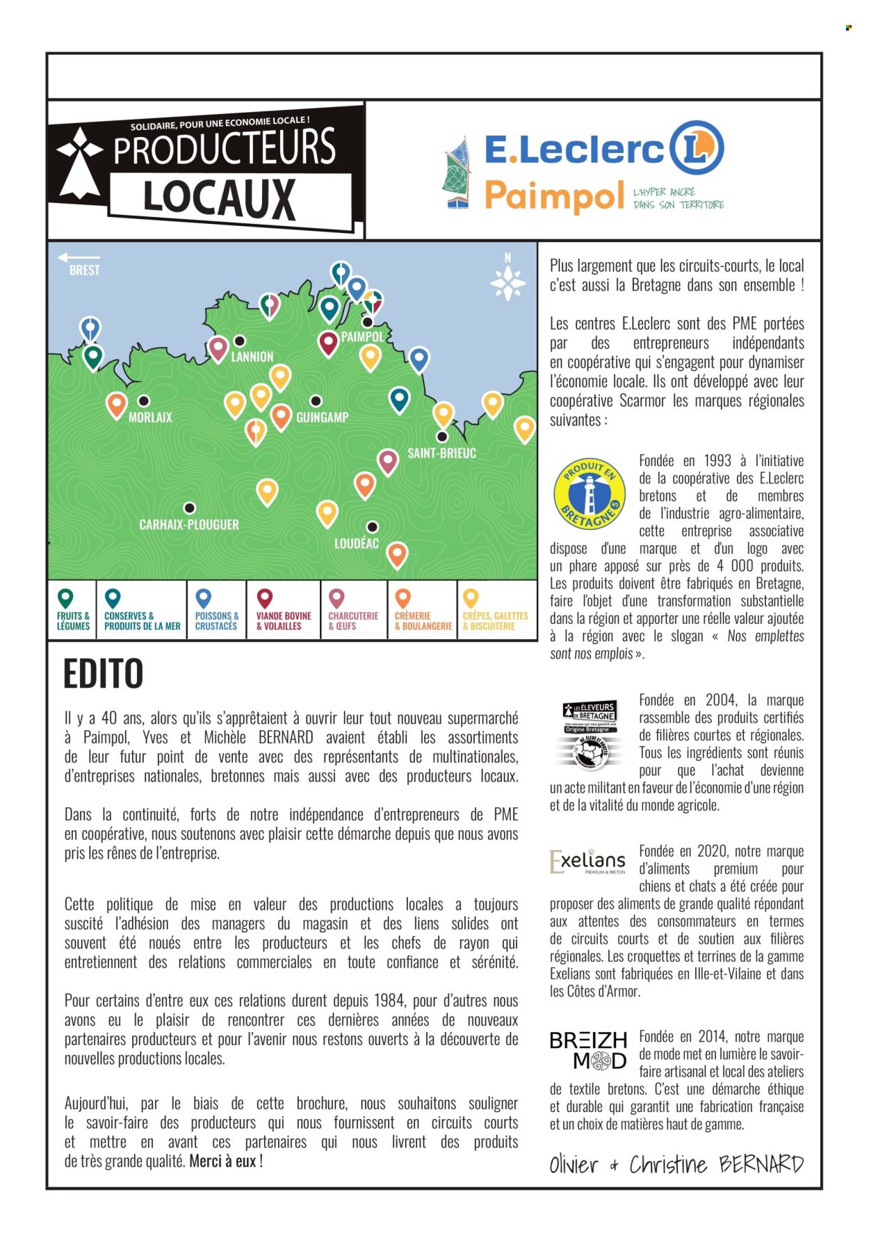 thumbnail - Catalogue E.Leclerc - 02/07/2024 - 30/06/2025 - Produits soldés - viande, établi, maïs, crêpes, viande boeuf, charcuterie, croquettes, olivier. Page 1.