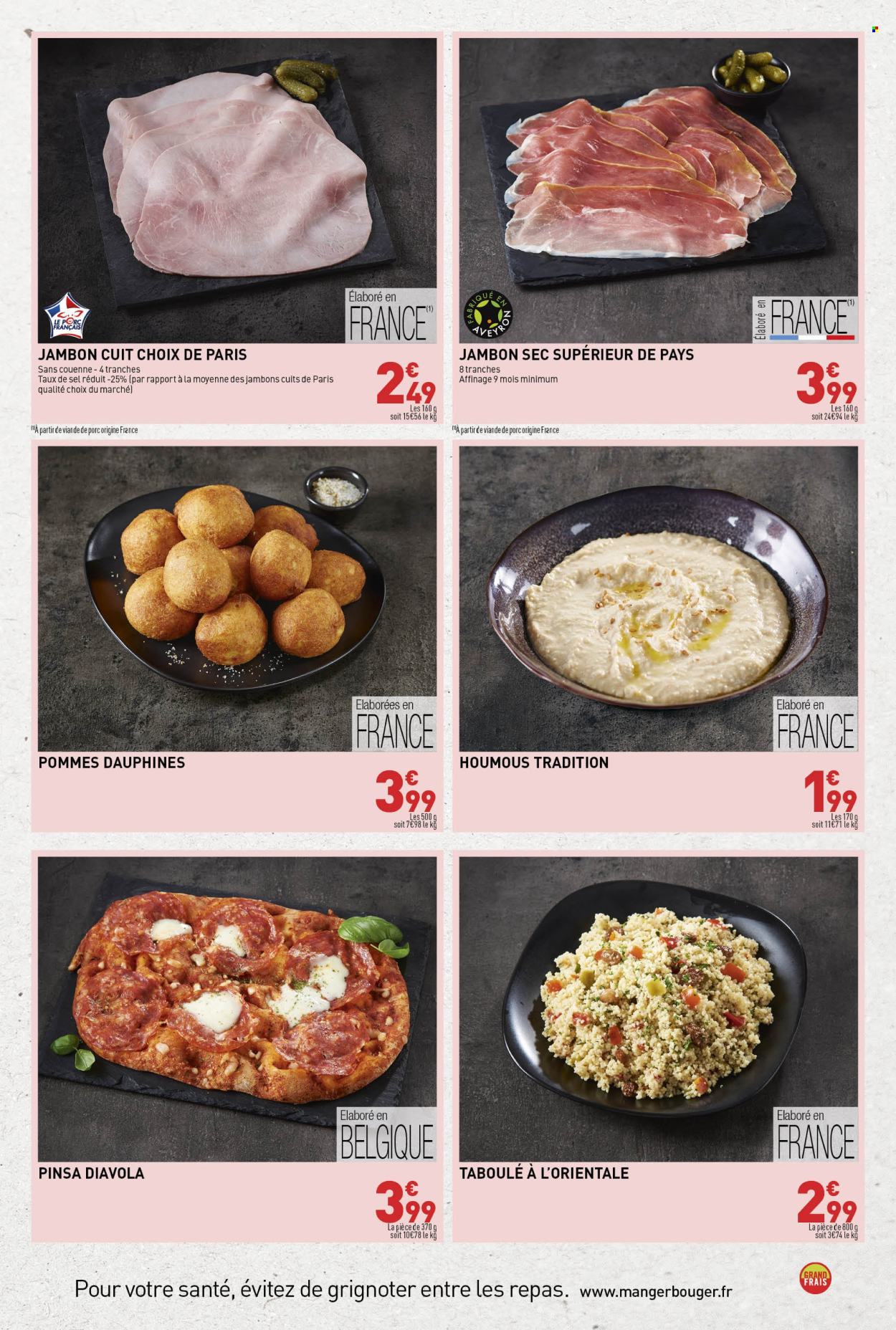 thumbnail - Catalogue Grand Frais - 26/06/2024 - 07/07/2024 - Produits soldés - viande, plat cuisiné, pommes dauphines, jambon, jambon sec, houmous. Page 7.