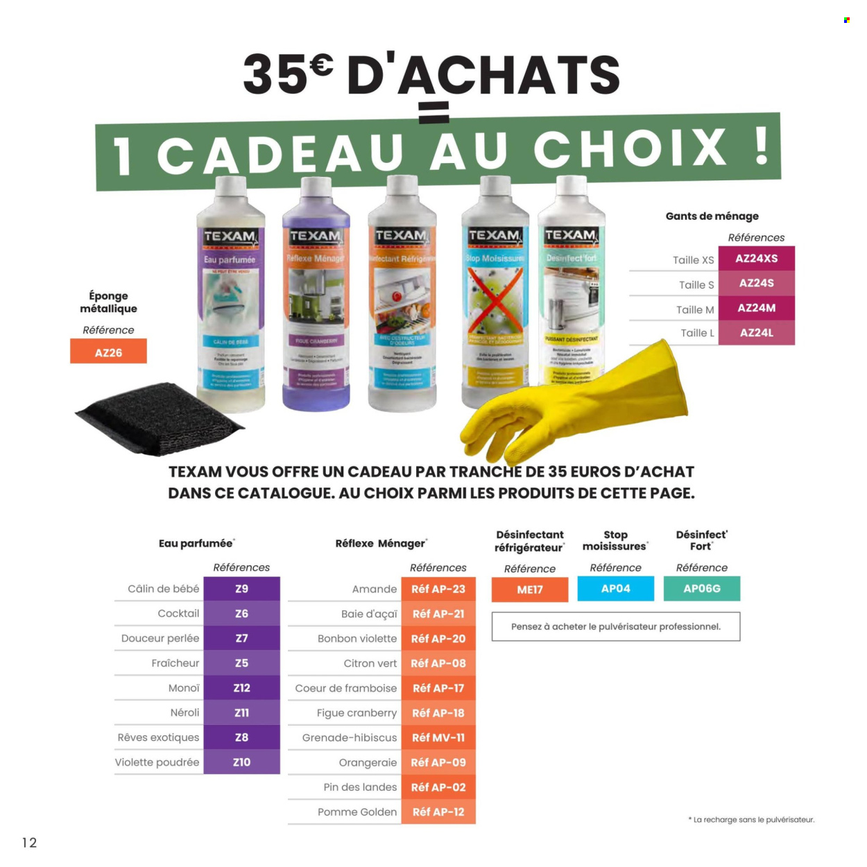 Catalogue TEXAM. Page 1