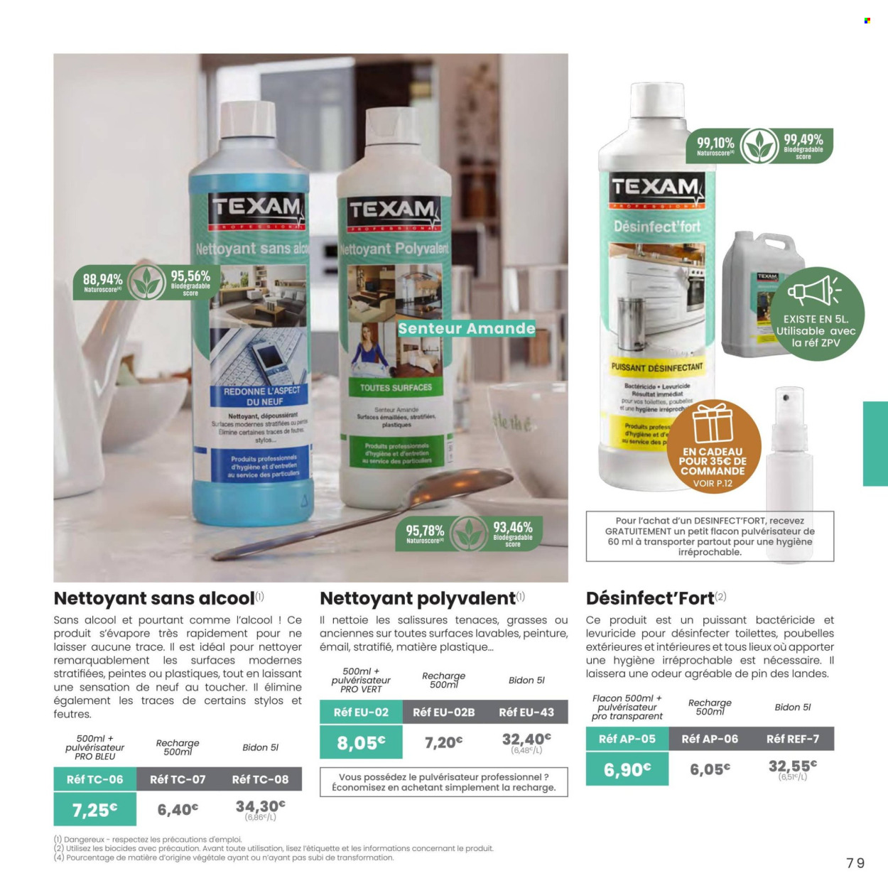 Catalogue TEXAM. Page 1