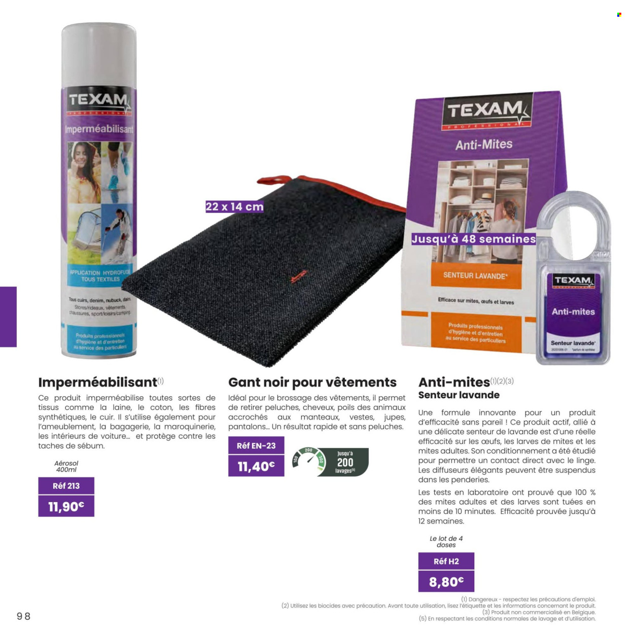 Catalogue TEXAM. Page 1