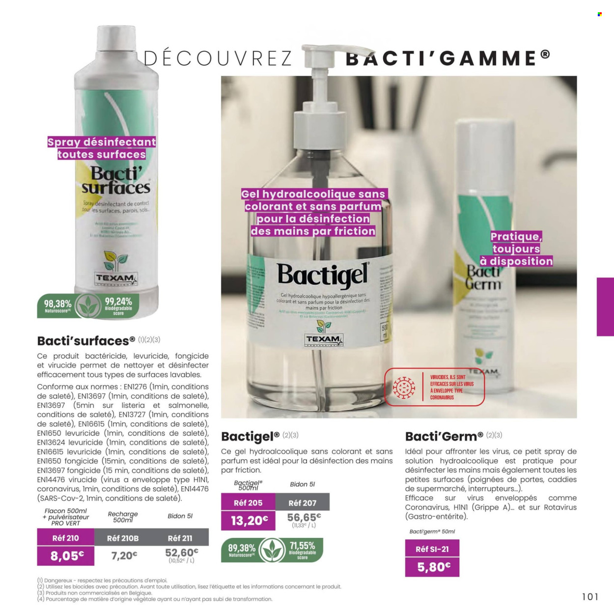 Catalogue TEXAM. Page 1