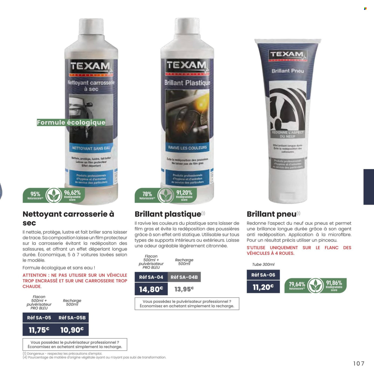 Catalogue TEXAM. Page 1
