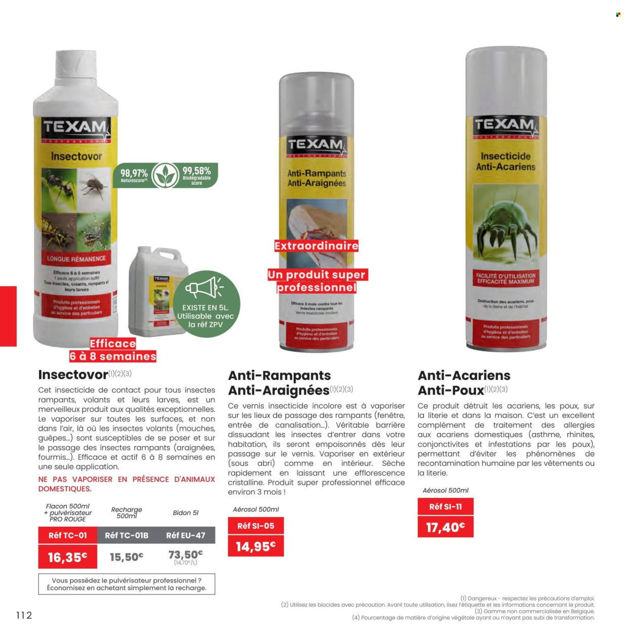 Catalogue TEXAM. Page 1