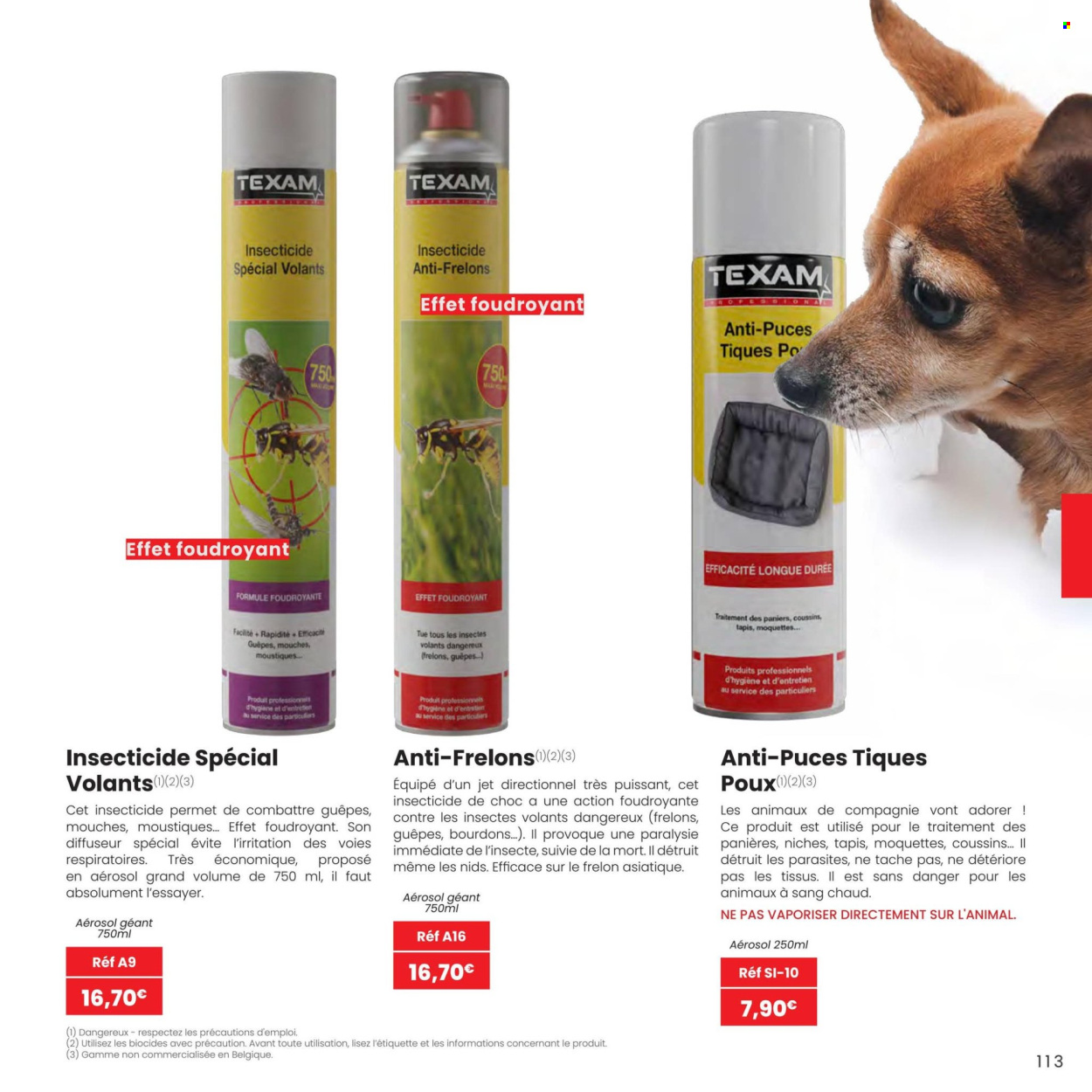 Catalogue TEXAM. Page 1