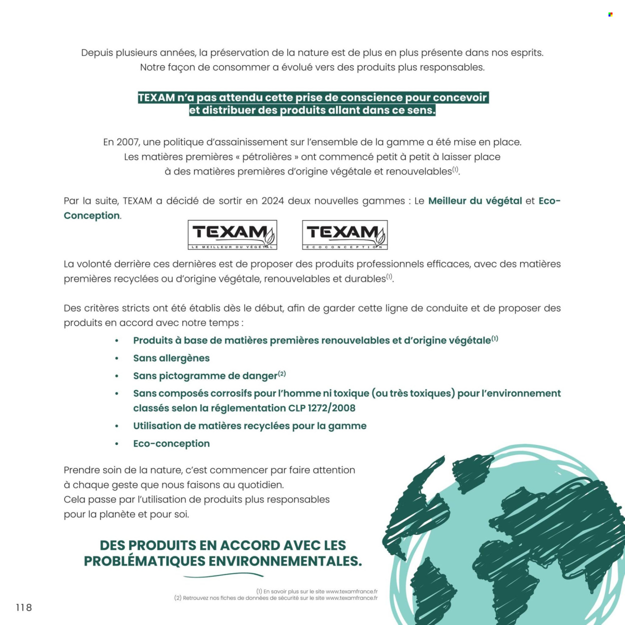 Catalogue TEXAM. Page 1