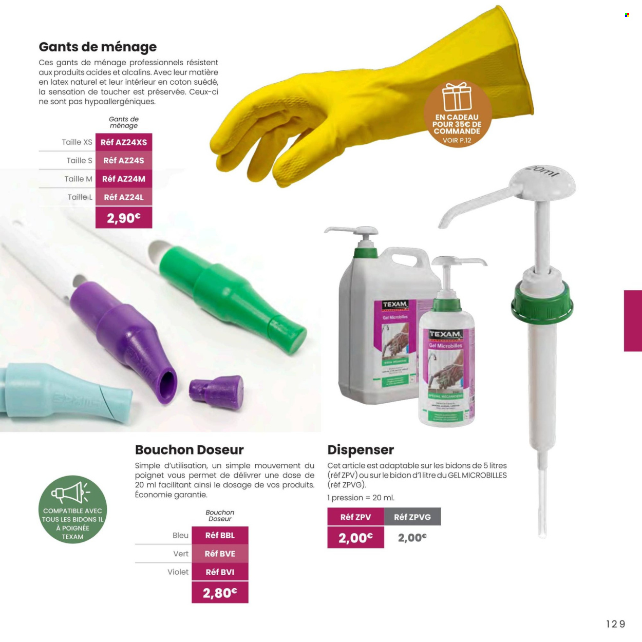 Catalogue TEXAM. Page 1