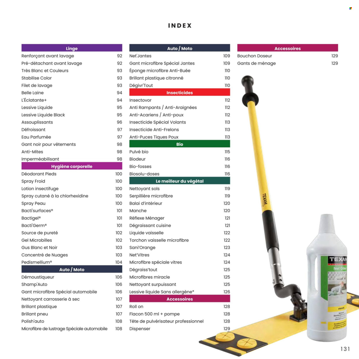 Catalogue TEXAM. Page 1