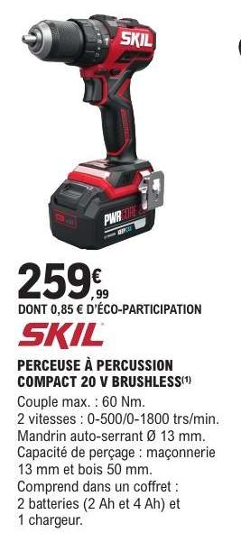 SKIL PERCEUSE À PERCUSSION COMPACT 20 V BRUSHLESS