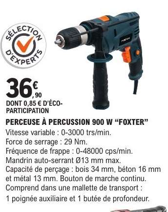 PERCEUSE À PERCUSSION 900 W “FOXTER”