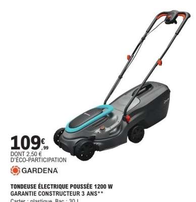 GARDENA Tondeuse Électrique Poussée 1200 W