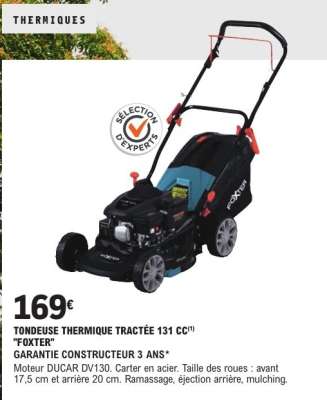 Tondeuse Thermique Tractée 131 cc 'Foxter'