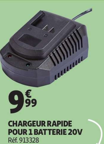 Chargeur Rapide Pour 1 Batterie 20V - Réf. 913328