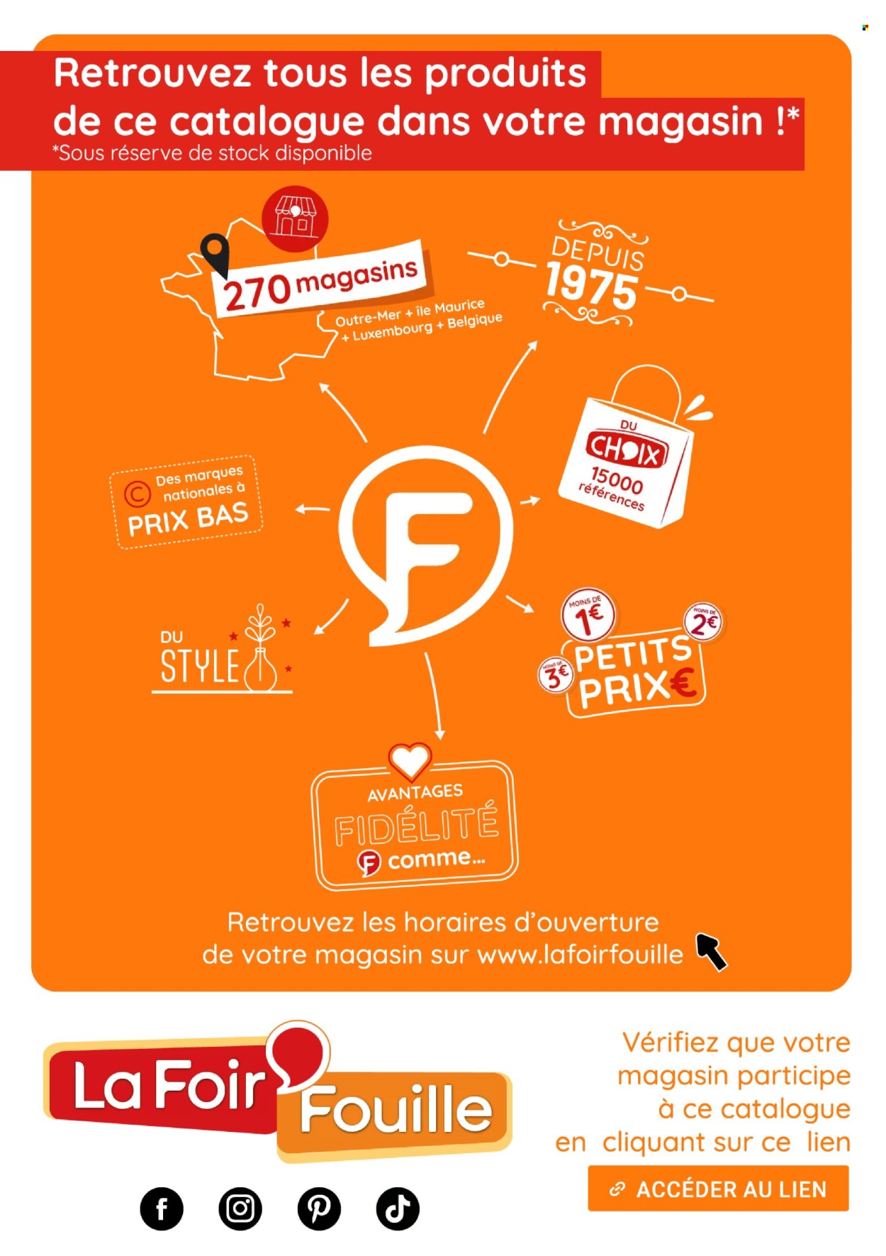 Catalogue La Foir'Fouille. Page 1