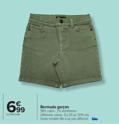 Bermuda garçon