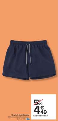 Short de bain homme