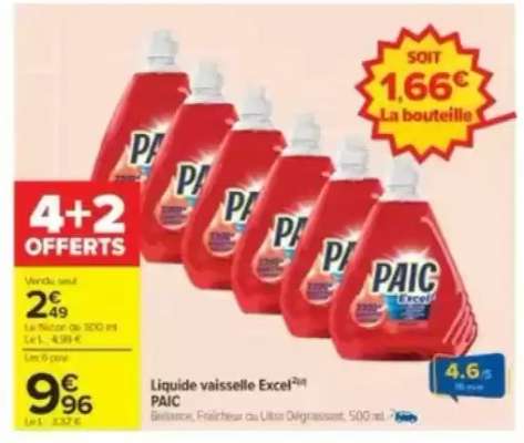 Liquide vaisselle Excel