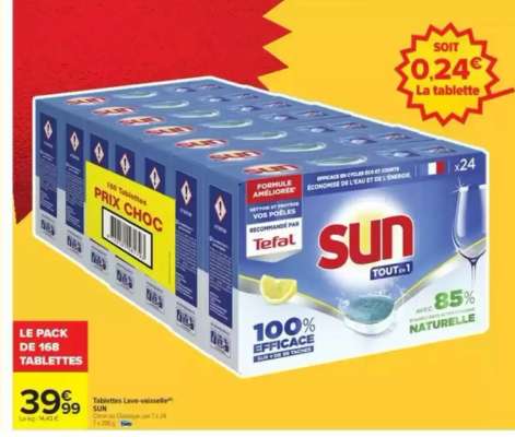 Tablettes Lave-Vaisselle SUN