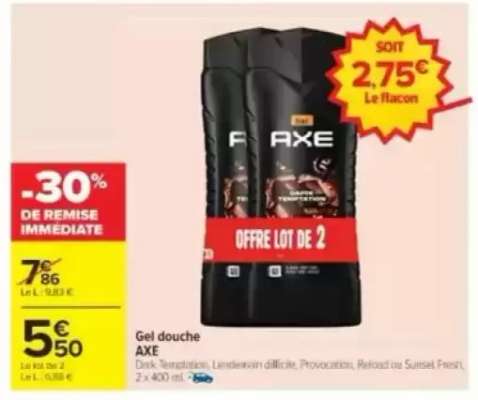 Gel Douche Axe