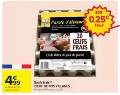 Oeufs frais