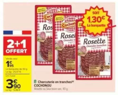 Charcuterie en tranches COCHONOU