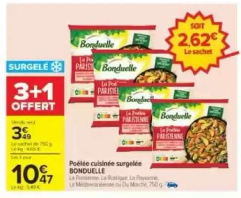 Poêlée cuisinée surgelée BONDUELLE