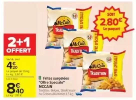 Frites surgelées "Offre Spéciale" MCCAIN