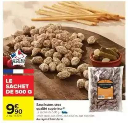 Saucissons secs qualité supérieur