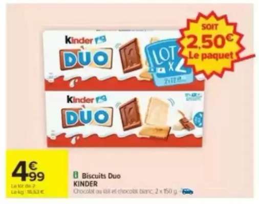 BISCUITS DUO KINDER