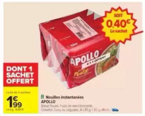 Nouilles Instantanées 'Apollo'