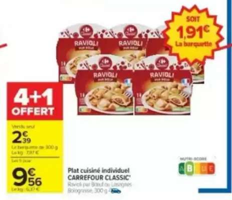 Plat cuisiné individuel CARREFOUR CLASSIC'