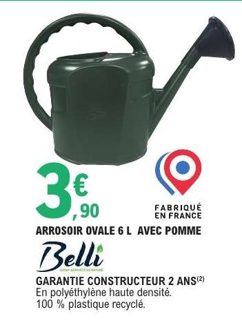 Arrosoir Ovale 6 L Avec Pomme