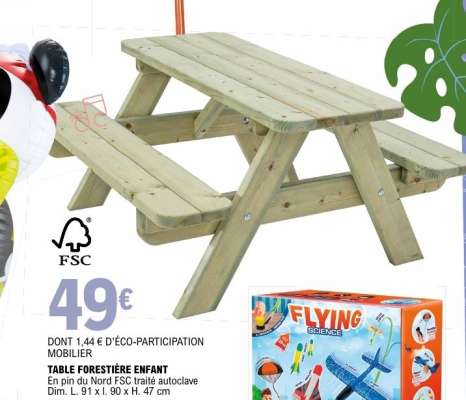 TABLE FORESTIÈRE ENFANT