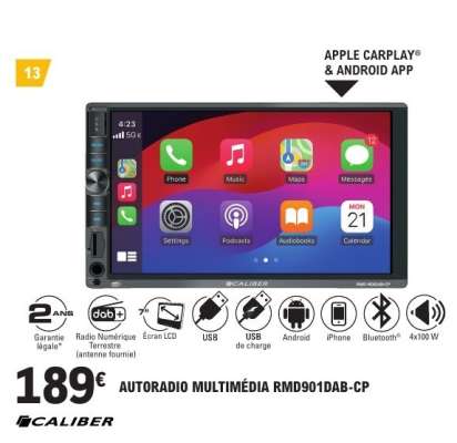 AUTORADIO MULTIMÉDIA RMD901DAB-CP