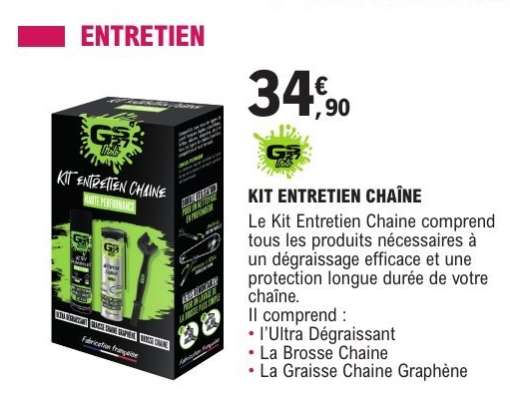 KIT ENTRETIEN CHAÎNE