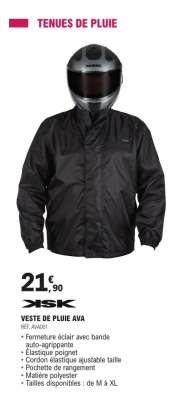 VESTE DE PLUIE AVA