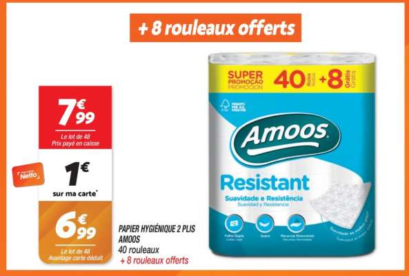 Amoos Papier Hygiénique 2 Plis
