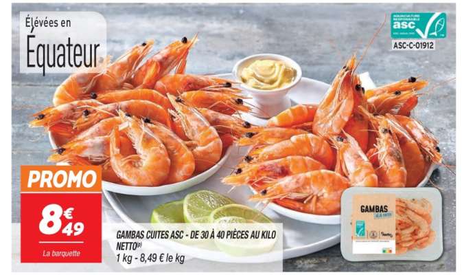 Gambas Cuites ASC