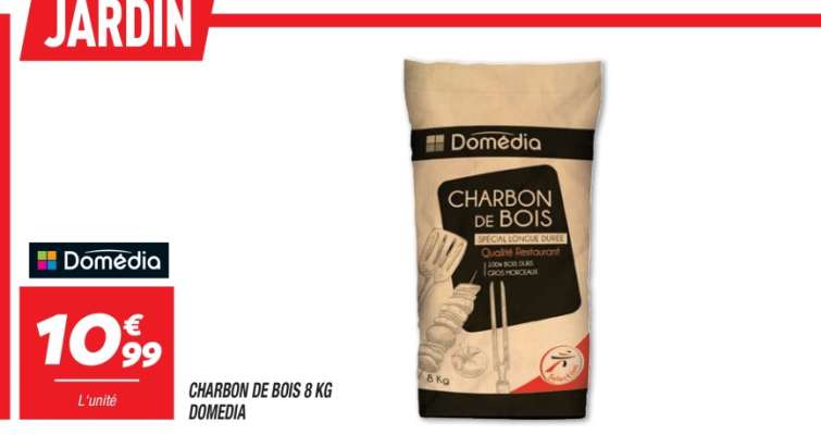 CHARBON DE BOIS 8 KG DOMEDIA