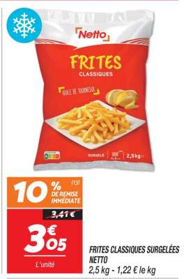 FRITES CLASSIQUES SURGELÉES NETTO