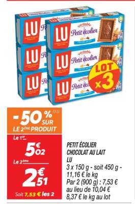 Petit Écolier Chocolat au lait
