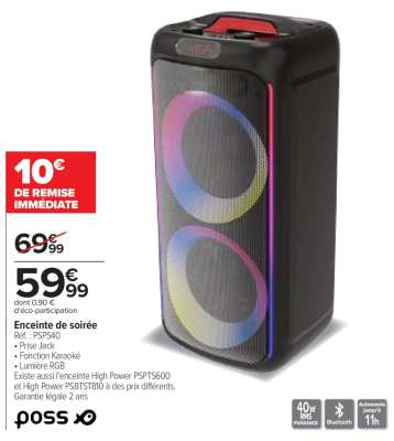 Enceinte de soirée