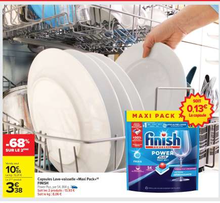 Capsules Lave-vaisselle «MAXI PACK» FINISH