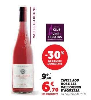 TAVEL AOP ROSE LES VALLONGES D'AQUERIA