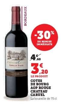 Cotes de Bourg AOP Rouge Chateau Caruel