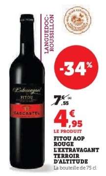 Fitou AOP Rouge L'Extravagant Terroir d'Altitude
