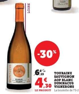 TOURAINE SAUVIGNON AOP BLANC DUMNACUS VIGNERONS