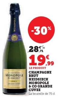 CHAMPAGNE BRUT HEIDSIECK MONOPOLE & CO GRANDE CUVEE