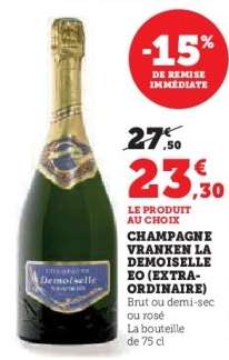 Champagne Vranken La Demoiselle EO (Extra-Ordinaire)
