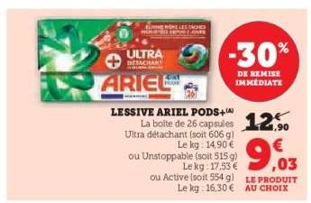 Lessive Ariel Pods
